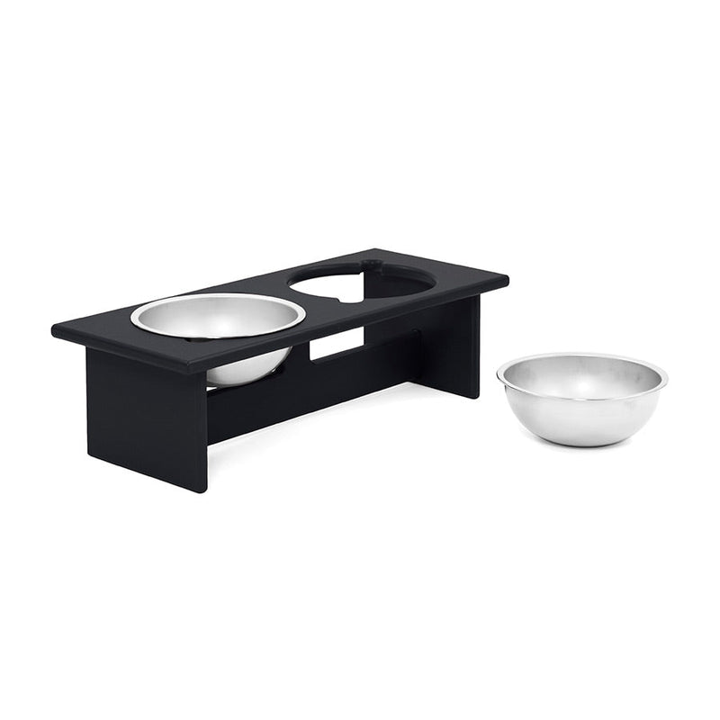 Minimalist Double Dog Bowl - Small - Loll Designs - Outdoor Accessories - Black - HORNE