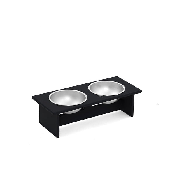 Minimalist Double Dog Bowl - Small - Loll Designs - Outdoor Accessories - Black - HORNE