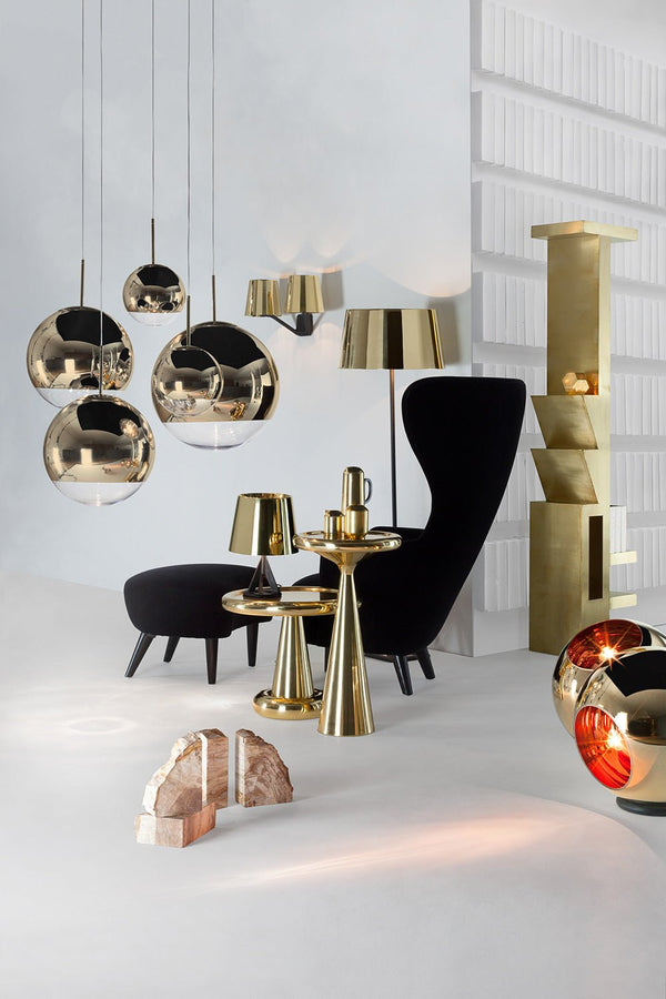 Mirror Ball Pendant 25 - Gold
