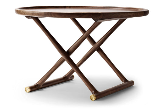 ML10097 Egyptian Table - Carl Hansen & Son - Tables - 33.4"Ø - Oiled Walnut - HORNE