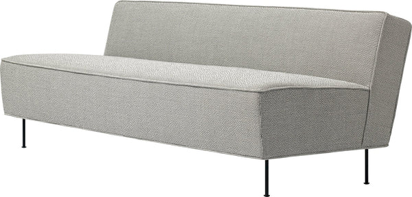 Modern Line Sofa - 71.7"W - Gubi - Sofas - Black Matte - Gabriel Tempt - 60152 - HORNE