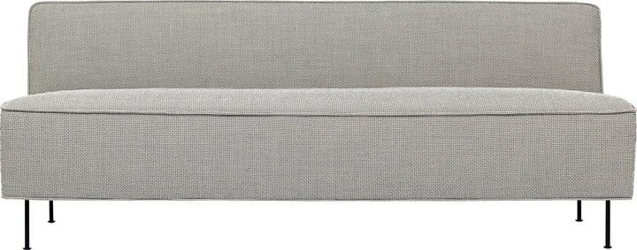 Modern Line Sofa - 71.7"W - Gubi - Sofas - Black Matte - Gabriel Tempt - 60152 - HORNE