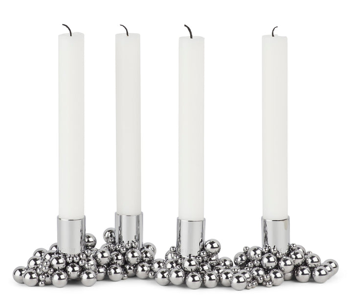 Molekyl Candlelight Holder - Gejst - Candle Holders - 4 Holders - Chrome - HORNE
