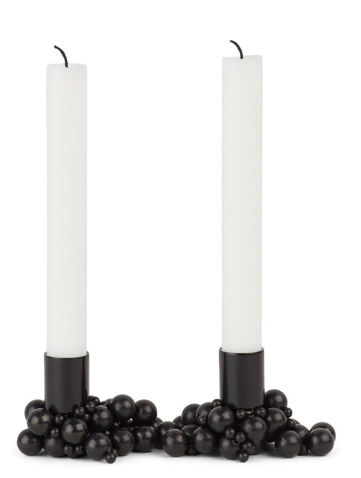 Molekyl Candlelight Holder - Gejst - Candle Holders - 2 Holders - Black - HORNE