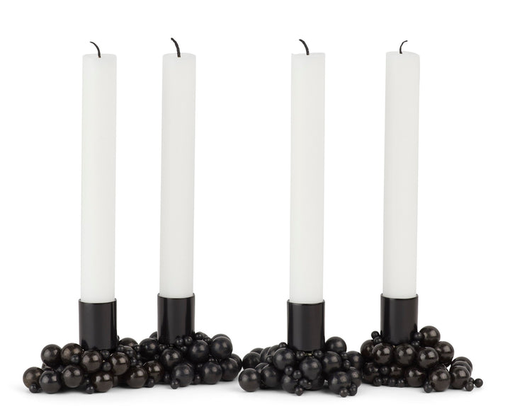 Molekyl Candlelight Holder - Gejst - Candle Holders - 4 Holders - Black - HORNE