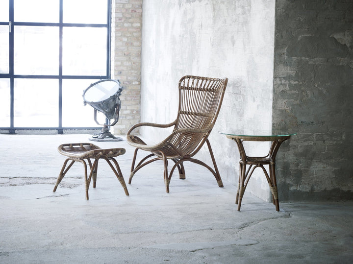 Monet Foot Stool - Sika Design - Stools + Benches + Ottomans - Taupe - No Cushion - HORNE
