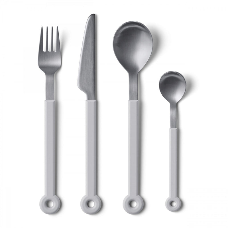 Mono Ring White Cutlery - 4pc Set - Mono - Flatware + Serving Pieces - HORNE