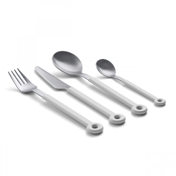 Mono Ring White Cutlery - 4pc Set - Mono - Flatware + Serving Pieces - HORNE