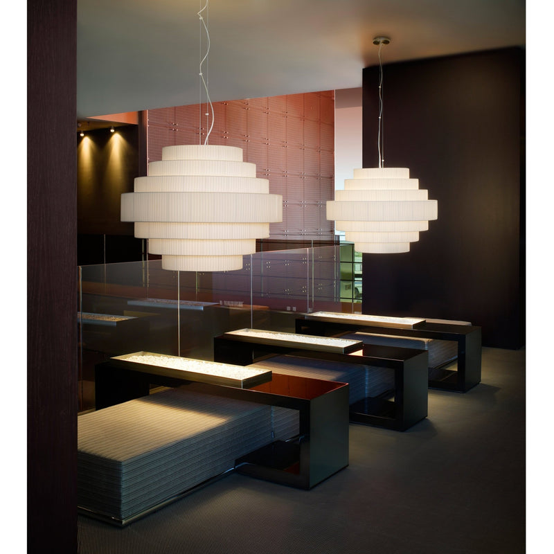 Mos 02 Pendant - Bover Pendants - Cream Ribbon - HORNE