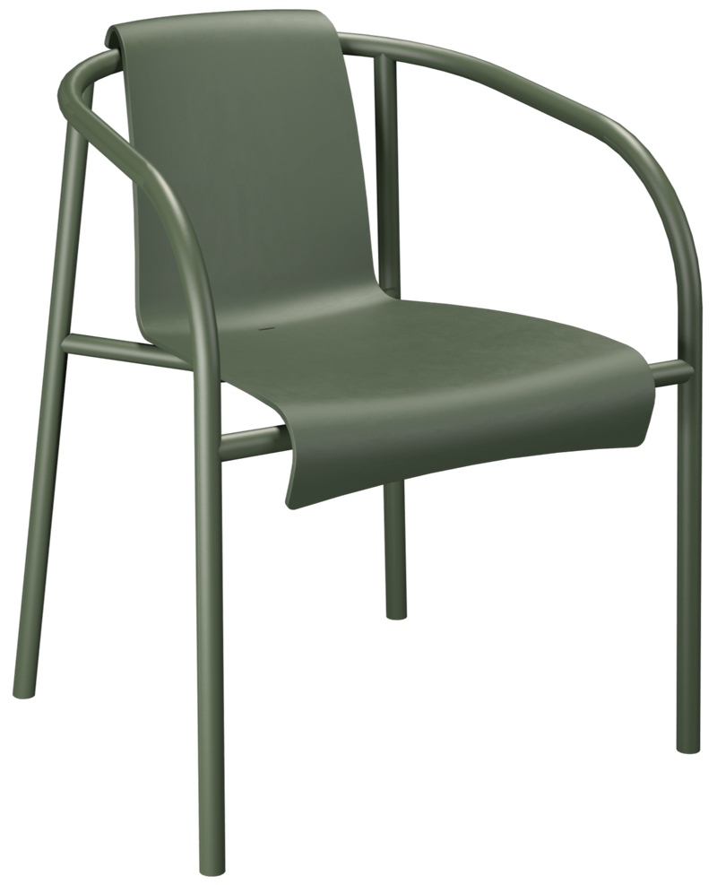 NAMI Outdoor Dining Chair w/Armrests - HOUE - Outdoor Furniture - Black - HORNE