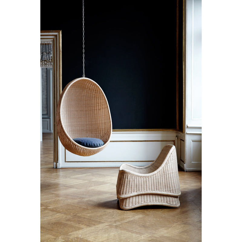 Nanna Ditzel Hanging Egg Chair Exterior - Sika Design - Outdoor Furniture - ArtFibre Natural - No Cushion - With Chain - HORNE