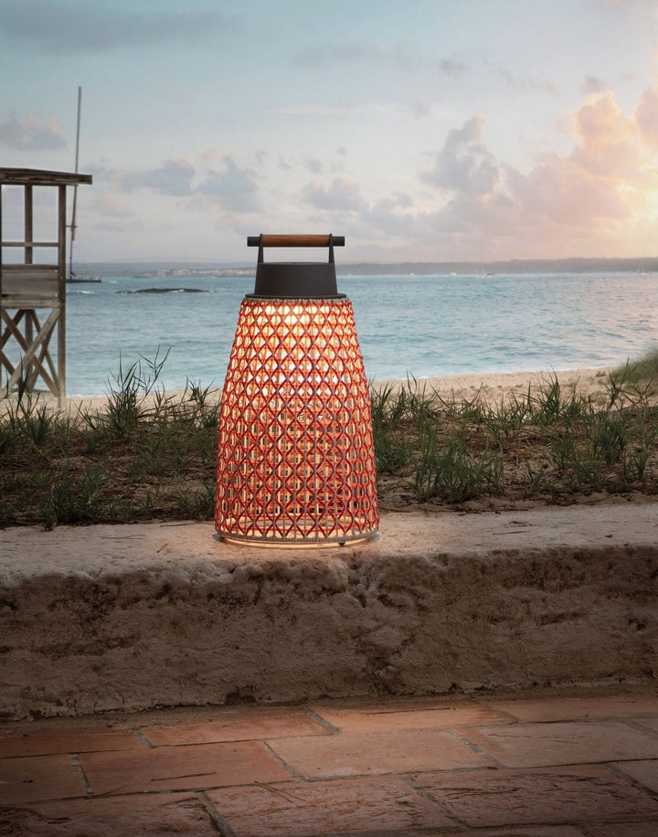 Nans M/49/R Table Lamp - Bover - Table + Task - Brown/Red - HORNE