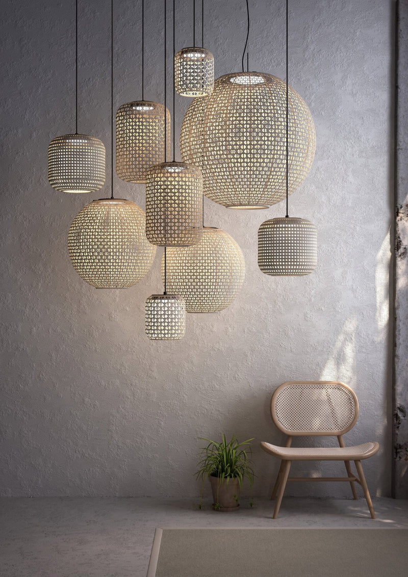 Nans S/31 Outdoor Pendant - Bover - Pendants - Brown/Beige - 0 - 10V Dimmable - HORNE