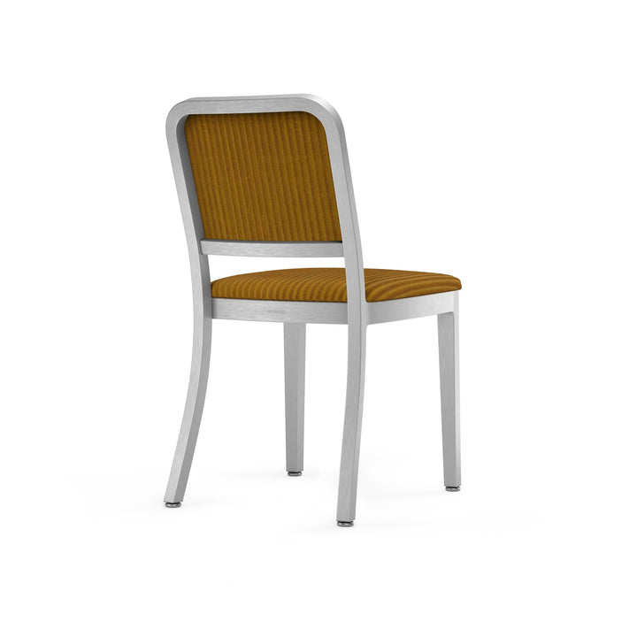 Navy Officer Upholstered Chair - Emeco - Chairs - Hand Brushed - Kvadrat Phlox 443 - HORNE