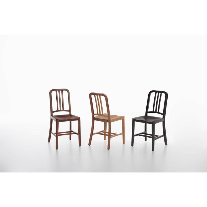 Navy Wood Chair - Emeco - Chairs - Black - Stained Oak - HORNE