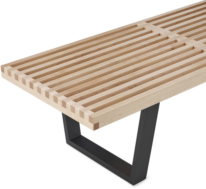 Nelson® Platform Bench – Ebonized Wood Base - Herman Miller® - Stools + Benches + Ottomans - 48" - Natural Maple - HORNE