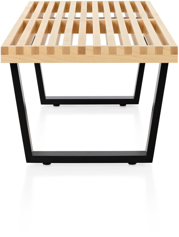 Nelson® Platform Bench – Ebonized Wood Base - Herman Miller® - Stools + Benches + Ottomans - 48" - Natural Maple - HORNE