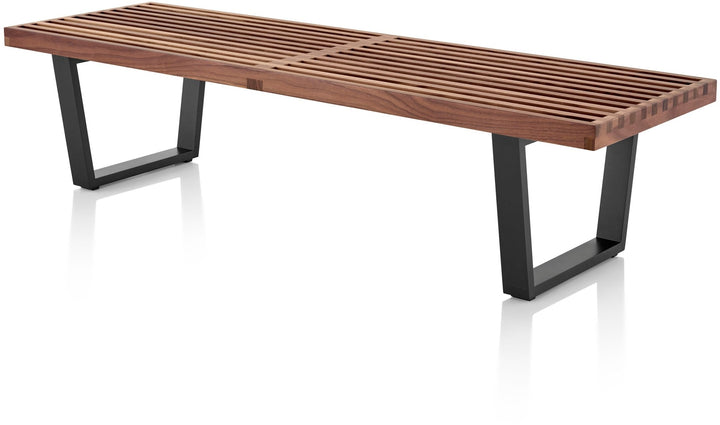 Nelson® Platform Bench – Ebonized Wood Base - Herman Miller® - Stools + Benches + Ottomans - 48" - Natural Maple - HORNE