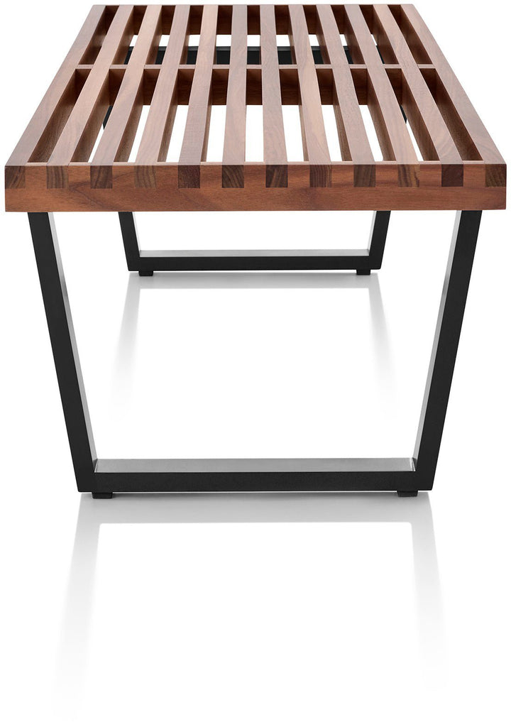 Nelson® Platform Bench – Ebonized Wood Base - Herman Miller® - Stools + Benches + Ottomans - 48" - Natural Maple - HORNE