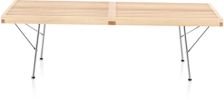 Nelson® Platform Bench – Trivalent Chrome Base - Herman Miller® - Stools + Benches + Ottomans - 48" - Natural Maple - HORNE