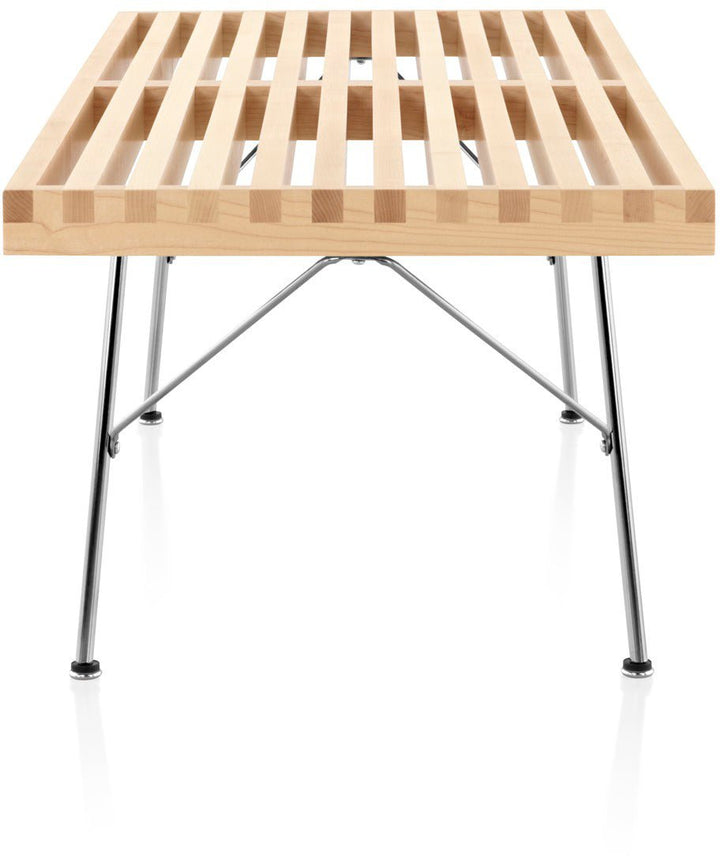 Nelson® Platform Bench – Trivalent Chrome Base - Herman Miller® - Stools + Benches + Ottomans - 48" - Natural Maple - HORNE