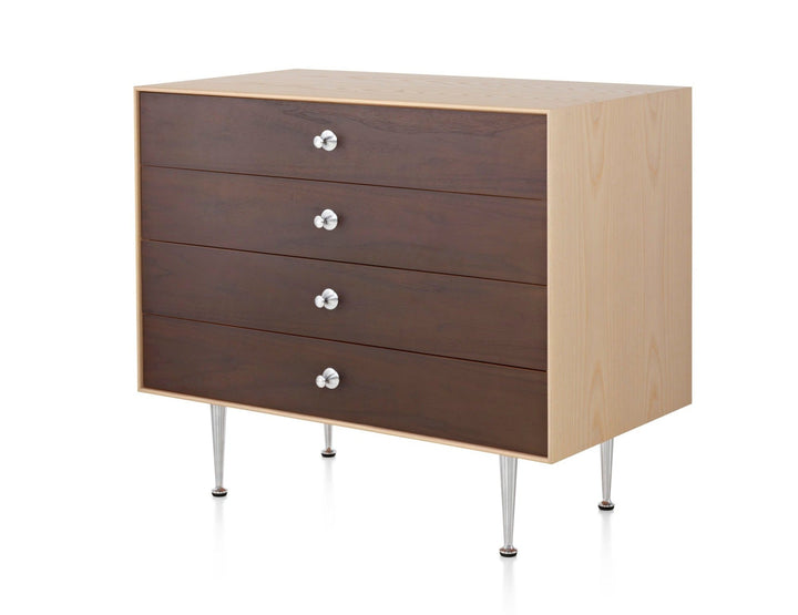 Nelson® Thin Edge 4 - Drawer Chest - Herman Miller® - Dressers - Walnut - HORNE