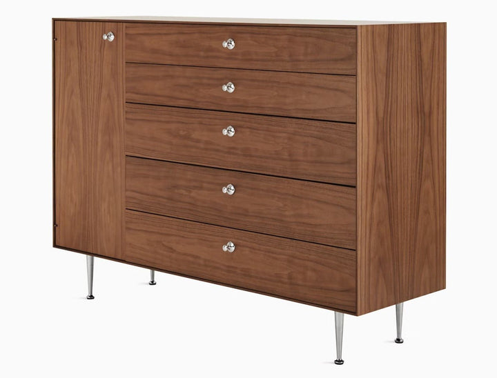 Nelson® Thin Edge Chest Cabinet - Herman Miller® - Dressers - Walnut - Left - HORNE