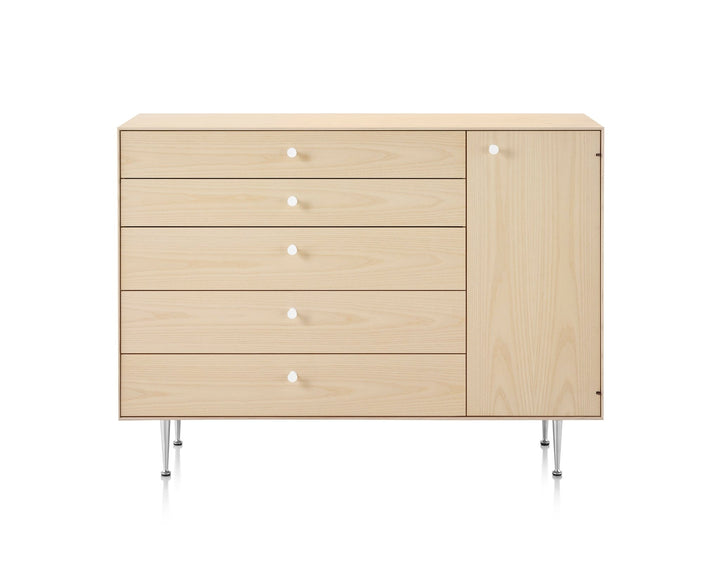 Nelson® Thin Edge Chest Cabinet - Herman Miller® - Dressers - Ash - Right - HORNE