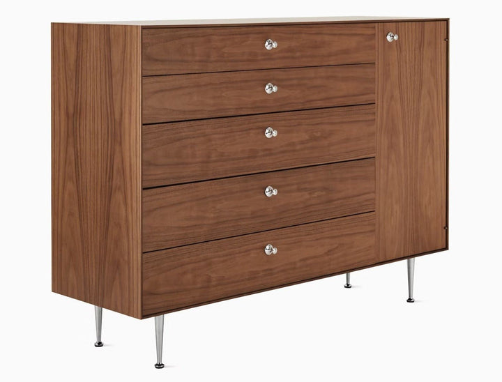 Nelson® Thin Edge Chest Cabinet - Herman Miller® - Dressers - Walnut - Right - HORNE