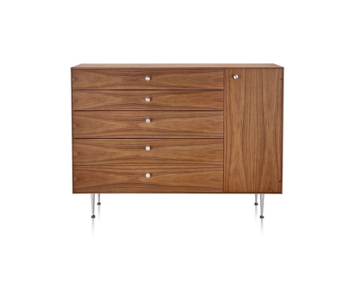 Nelson® Thin Edge Chest Cabinet - Herman Miller® - Dressers - Walnut - Right - HORNE