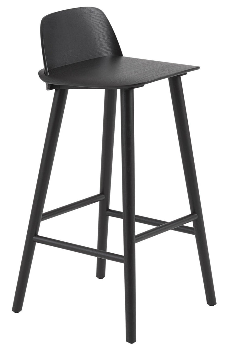 Nerd Stool - Muuto - Stools + Benches + Ottomans - Bar Height - Black - HORNE