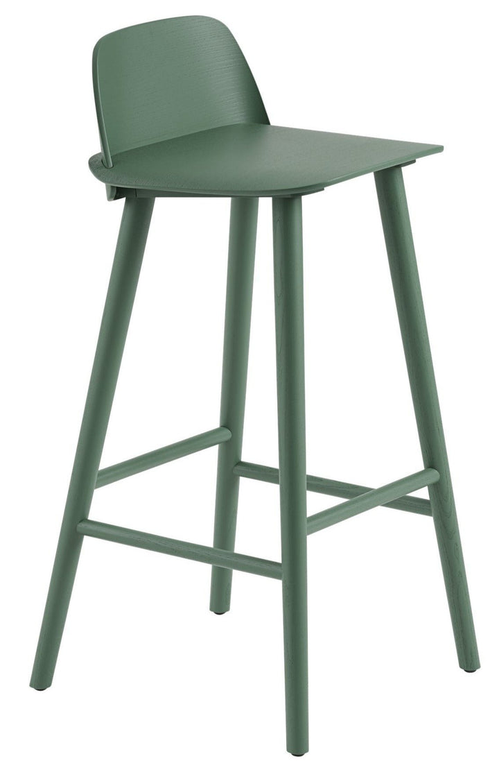 Nerd Stool - Muuto - Stools + Benches + Ottomans - Bar Height - Green - HORNE