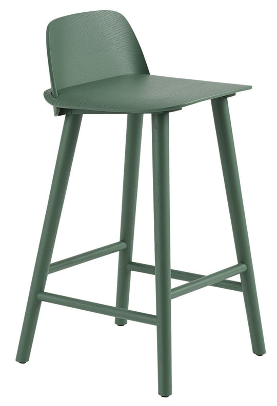 Nerd Stool - Muuto - Stools + Benches + Ottomans - Counter Height - Green - HORNE