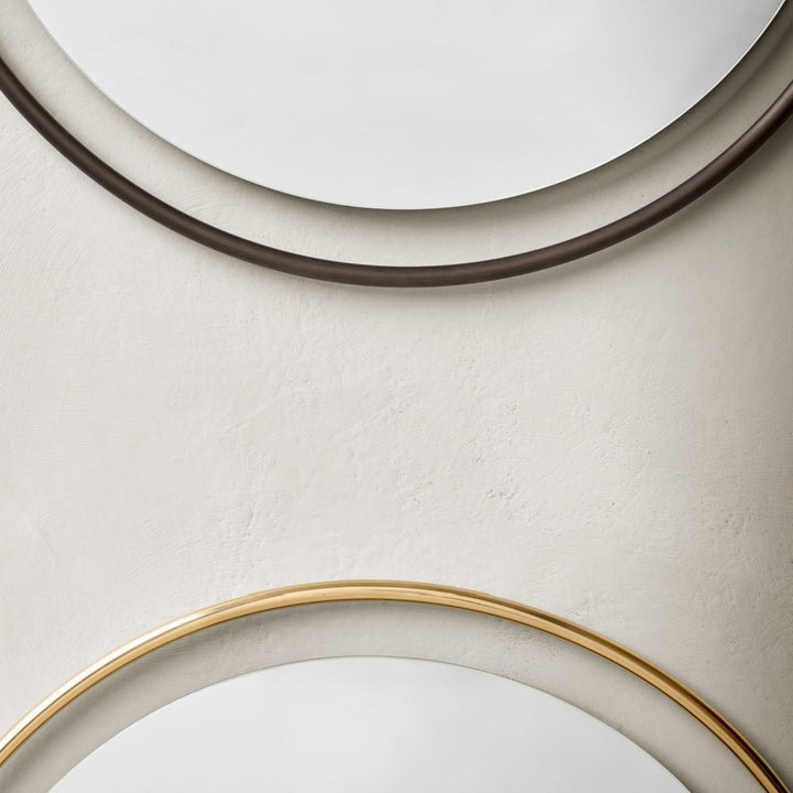 Nimbus Round Mirror - Audo Copenhagen - Mirrors - Polished Brass - HORNE