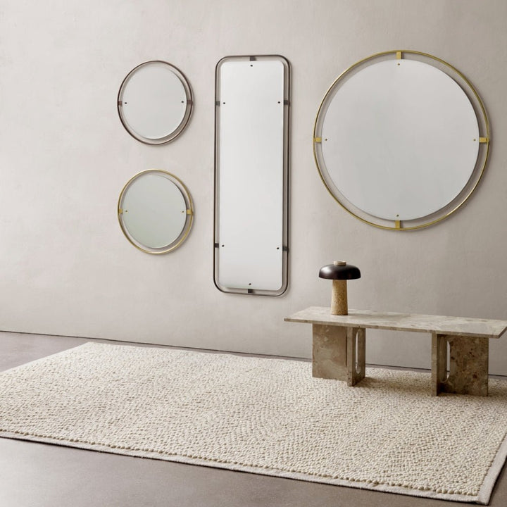 Nimbus Round Mirror - Audo Copenhagen - Mirrors - Polished Brass - HORNE