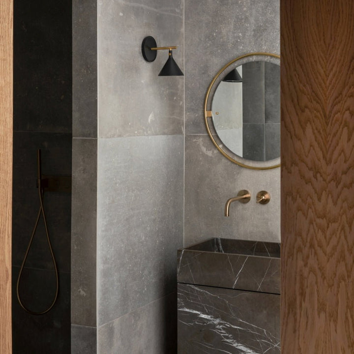 Nimbus Round Mirror - Audo Copenhagen - Mirrors - Polished Brass - HORNE