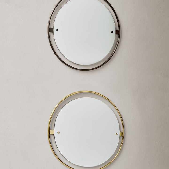 Nimbus Round Mirror - Audo Copenhagen - Mirrors - Polished Brass - HORNE