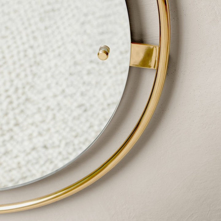 Nimbus Round Mirror - Audo Copenhagen - Mirrors - Polished Brass - HORNE