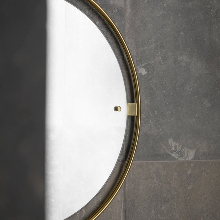 Nimbus Round Mirror - Audo Copenhagen - Mirrors - Polished Brass - HORNE