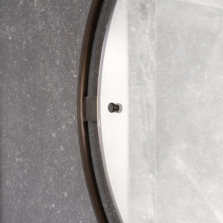 Nimbus Round Mirror - Audo Copenhagen - Mirrors - Polished Brass - HORNE