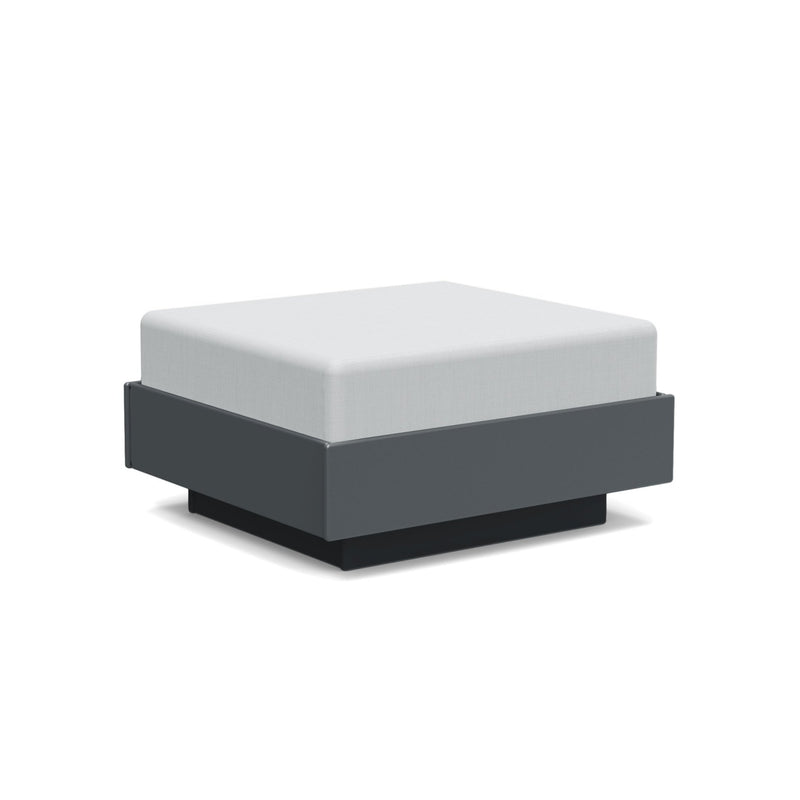 Nisswa Ottoman - Loll Designs - Stools + Benches + Ottomans - Black - Flax - HORNE