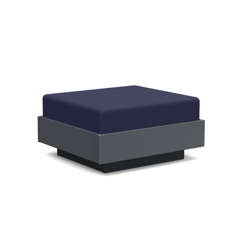 Nisswa Ottoman - Loll Designs - Stools + Benches + Ottomans - Black - Flax - HORNE