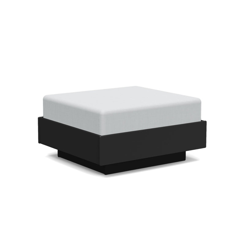 Nisswa Ottoman - Loll Designs - Stools + Benches + Ottomans - Black - Flax - HORNE