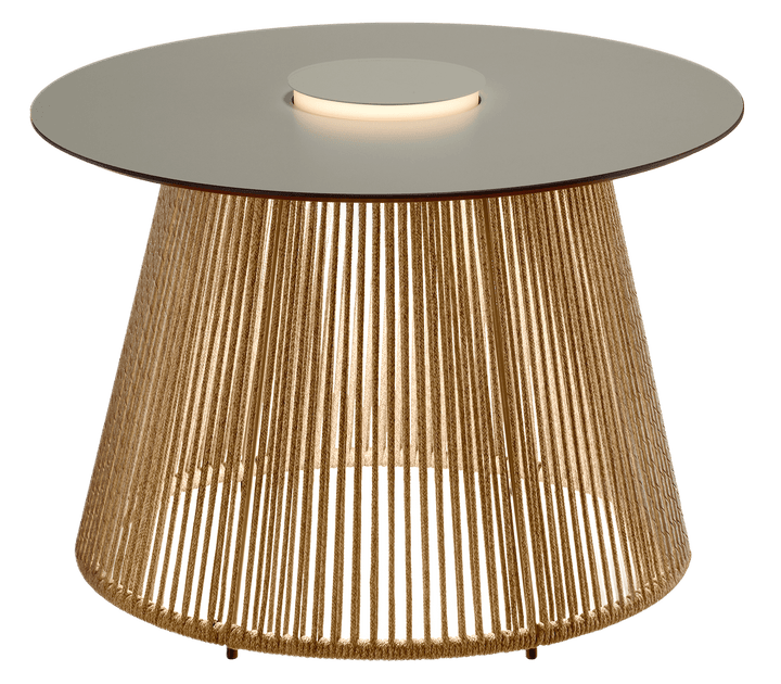 Nit Outdoor LED Table - Bover - Outdoor Furniture - 60/R - Ivory/Beige - HORNE