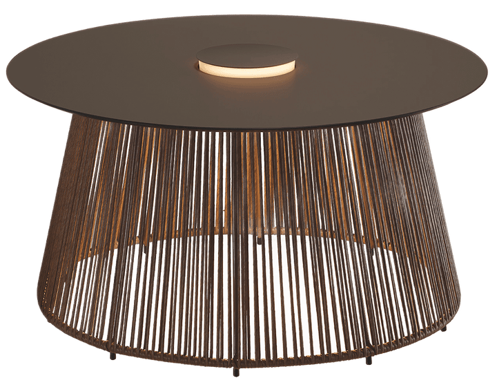 Nit Outdoor LED Table - Bover - Outdoor Furniture - 80/R - Stone/Brown - HORNE