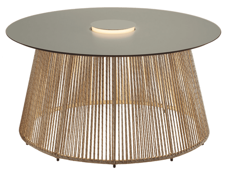 Nit Outdoor LED Table - Bover - Outdoor Furniture - 80/R - Ivory/Beige - HORNE
