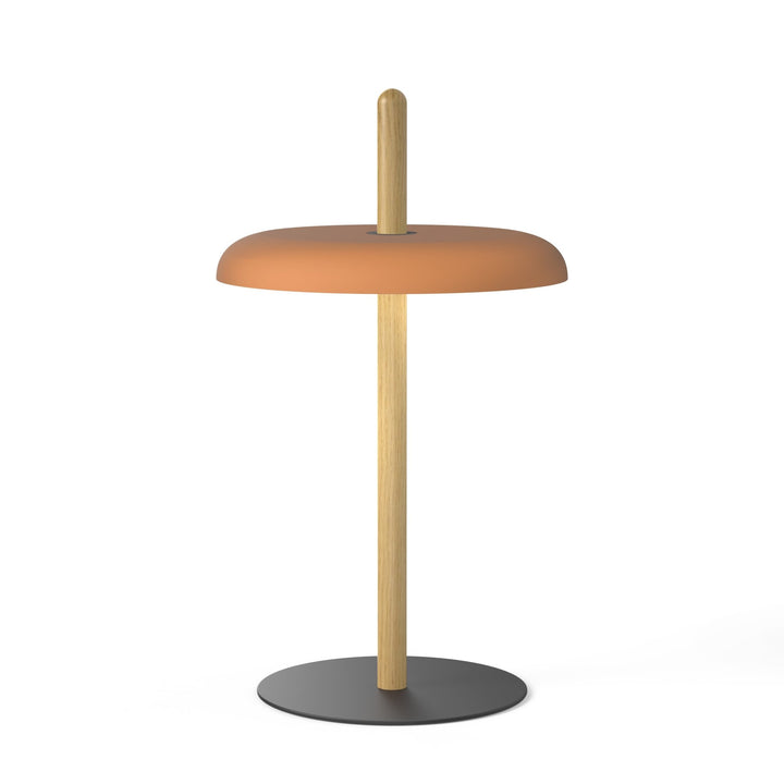 Nivél Table Lamp - Pablo Designs - Table + Task - White Oak - Terracotta - HORNE