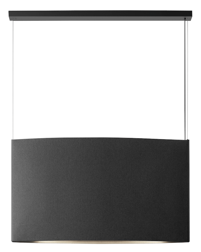 Noren S/123.2 LED Dimmable Pendant - Bover - Pendants - Direct & Indirect Light - Dark Grey - HORNE
