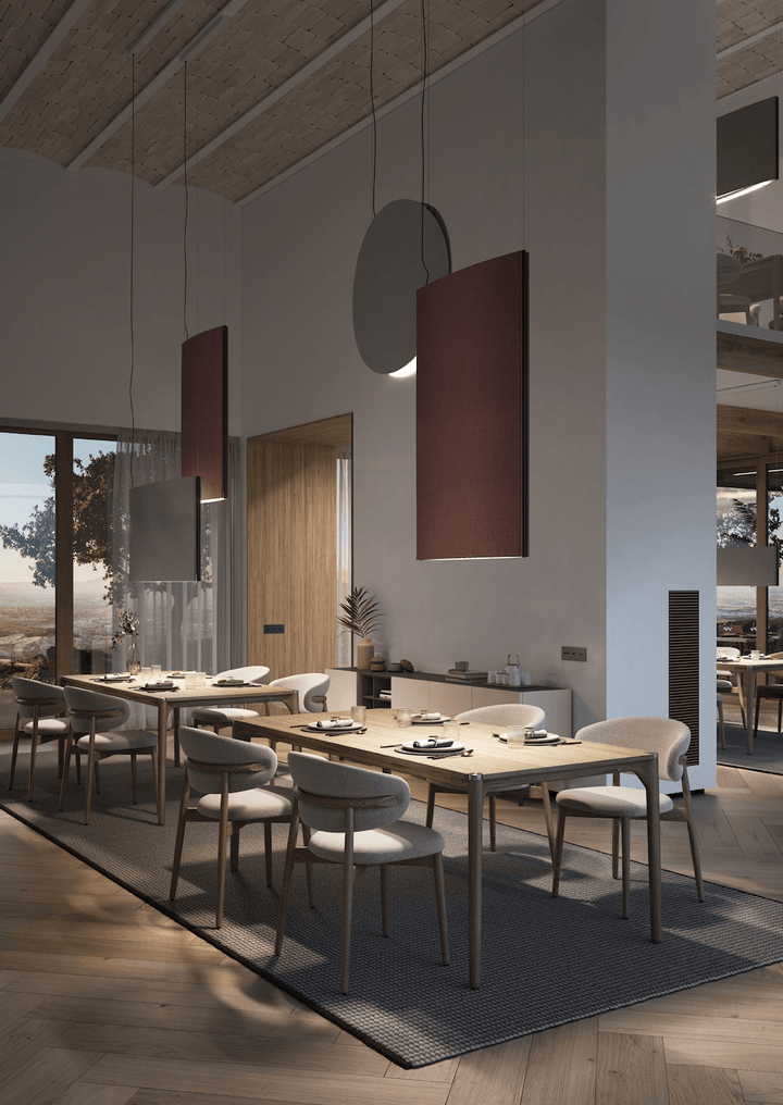 Noren S/72 LED Dimmable Pendant - Bover - Pendants - Direct & Indirect Light - Terracotta - HORNE