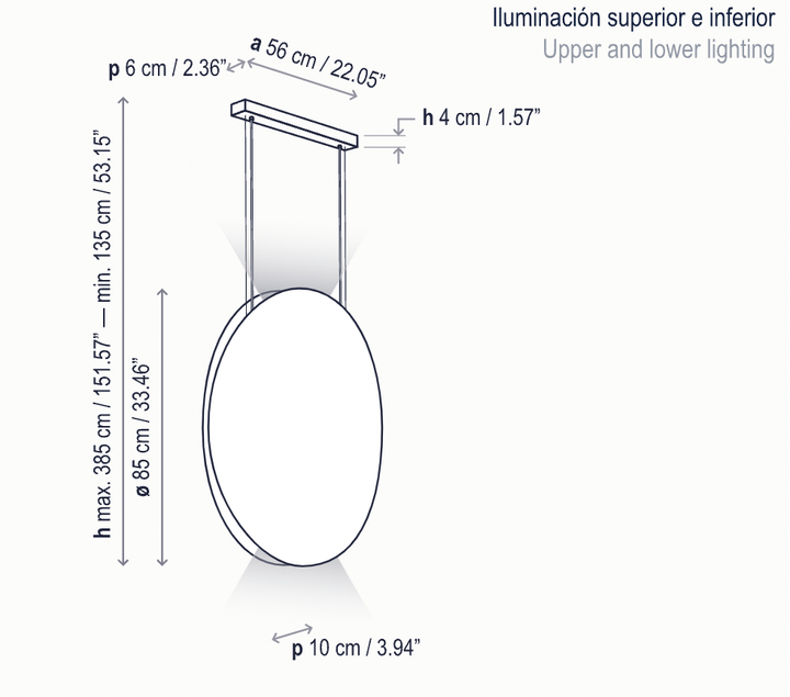 Noren S/85 LED Dimmable Pendant - Bover - Pendants - Direct & Indirect Light - Terracotta - HORNE